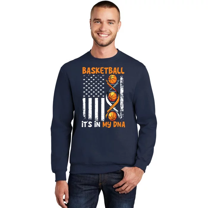 Basketball Its In My DNA Funny Player Coach Team Sport Tall Sweatshirt