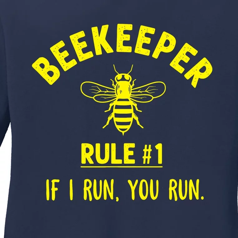 Beekeeper If I Run You Run Ladies Long Sleeve Shirt