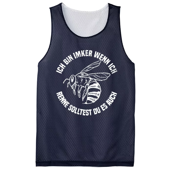 Beekeepers If I Run To You It Also Beekeepers Bee Beekeeper Mesh Reversible Basketball Jersey Tank