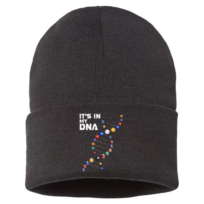 Billiards It's In My DNA  Pool Billiard Sustainable Knit Beanie