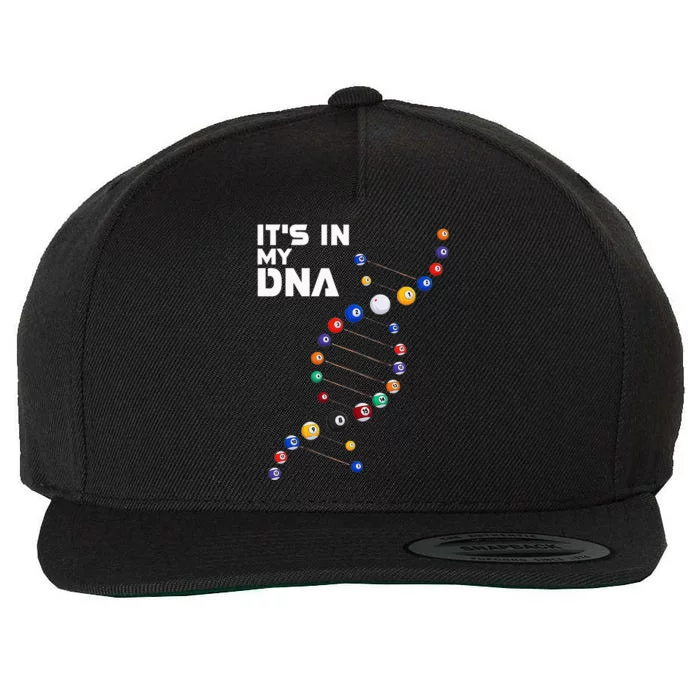 Billiards It's In My DNA  Pool Billiard Wool Snapback Cap