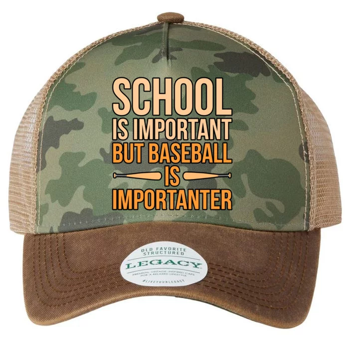 Baseball Is Importanter Sports Player Lover Coach Graphic Gift Legacy Tie Dye Trucker Hat