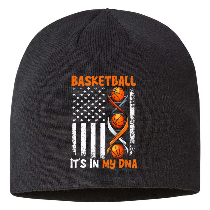 Basketball Its In My DNA Funny Player Coach Team Sport 8 1/2in Sustainable Knit Beanie