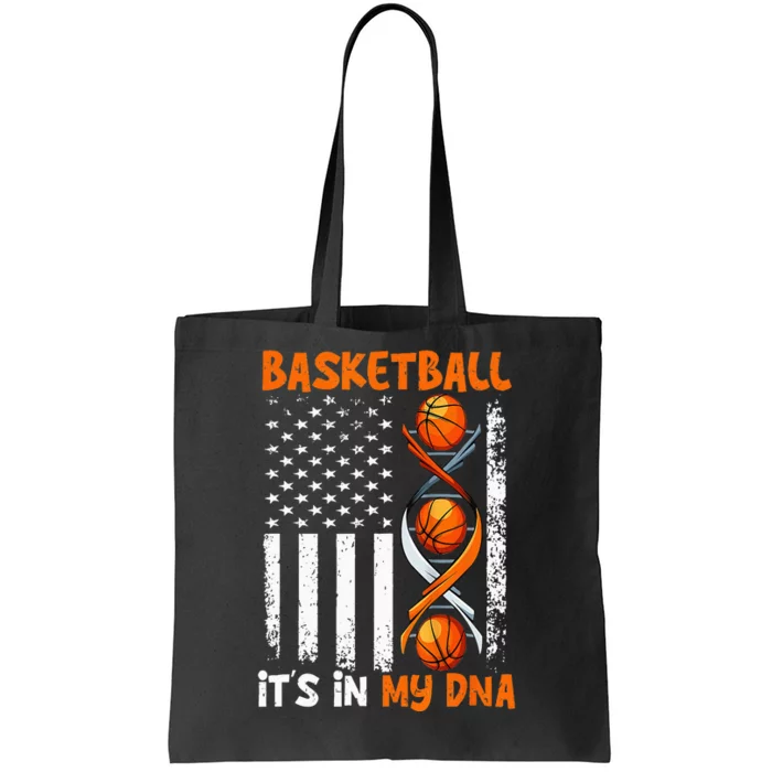 Basketball Its In My DNA Funny Player Coach Team Sport Tote Bag