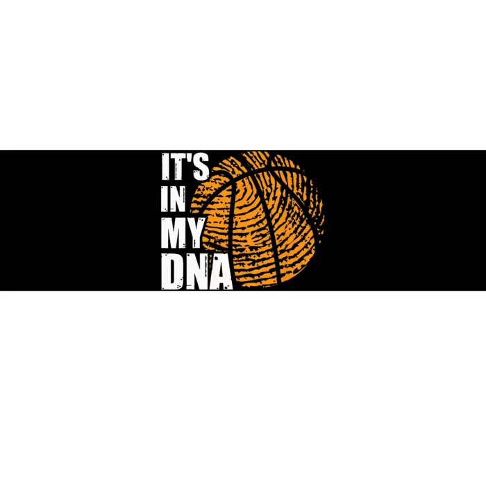 Basketball Its In My DNA Fingerprint Funny Basketball Bumper Sticker