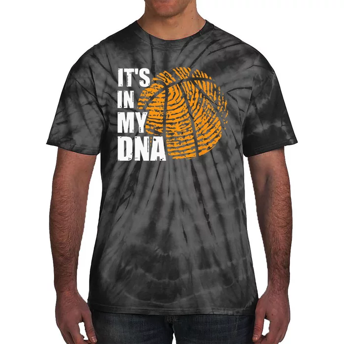 Basketball Its In My DNA Fingerprint Funny Basketball Tie-Dye T-Shirt