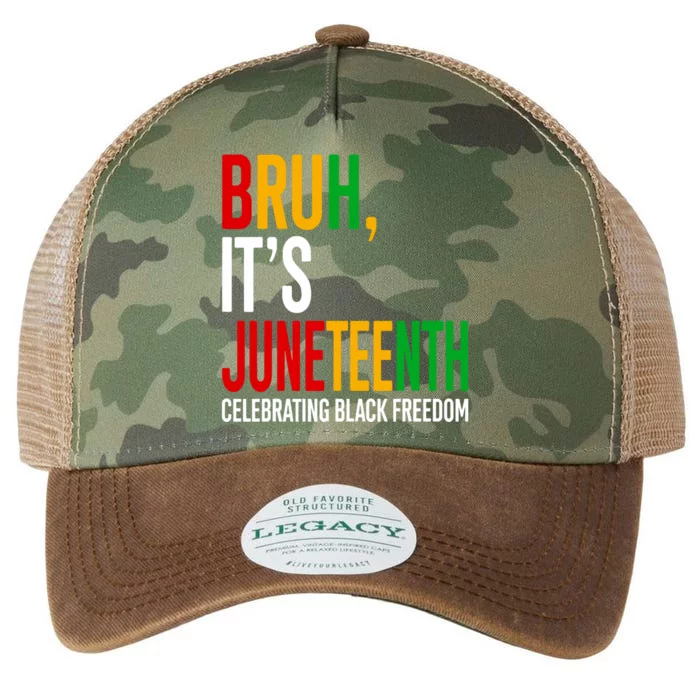 Bruh ItS Juneteenth Celebrating Black Freedom Legacy Tie Dye Trucker Hat