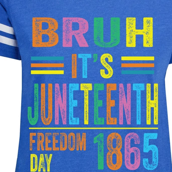 Bruh ItS Junenth 19 June 1865 Ecipation Day Memory Great Gift Enza Ladies Jersey Football T-Shirt