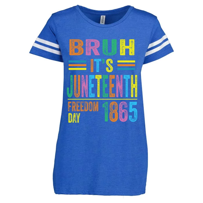 Bruh ItS Junenth 19 June 1865 Ecipation Day Memory Great Gift Enza Ladies Jersey Football T-Shirt