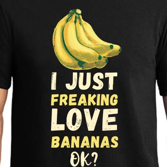 Banana I Just Like Banana Summer Fruit Banana Fruit Lovers Gift Pajama Set