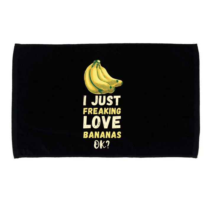 Banana I Just Like Banana Summer Fruit Banana Fruit Lovers Gift Microfiber Hand Towel