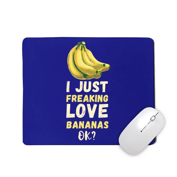 Banana I Just Like Banana Summer Fruit Banana Fruit Lovers Gift Mousepad