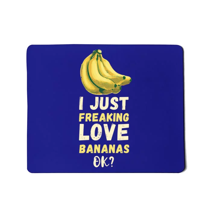 Banana I Just Like Banana Summer Fruit Banana Fruit Lovers Gift Mousepad