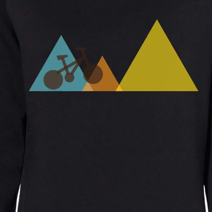 Bike Mountain Simple Logo Womens California Wash Sweatshirt