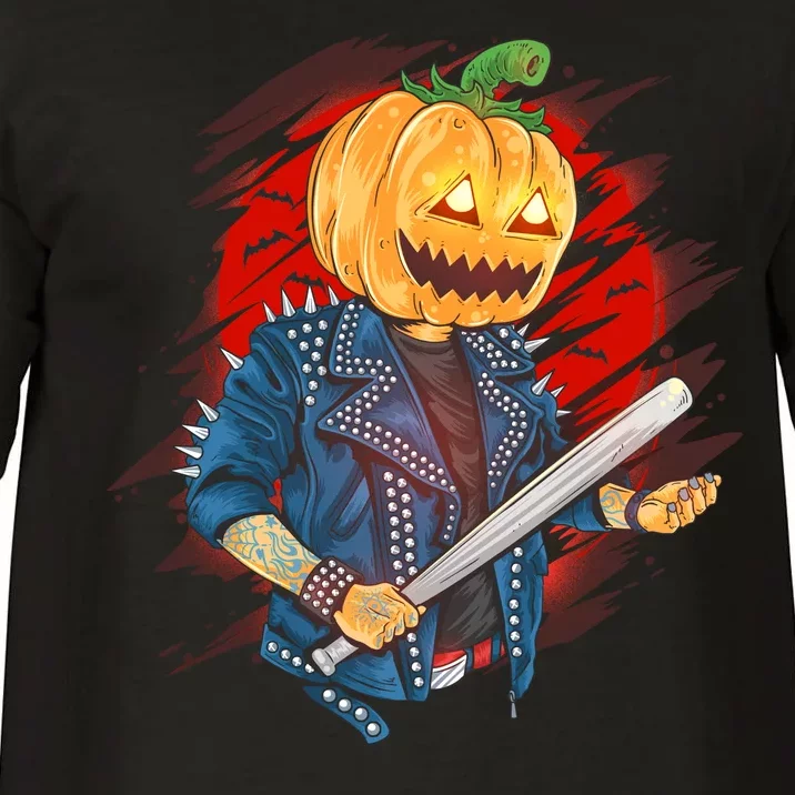 Biker Pumpkin Cool Halloween Comfort Colors T-Shirt