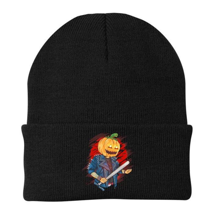 Biker Pumpkin Cool Halloween Knit Cap Winter Beanie