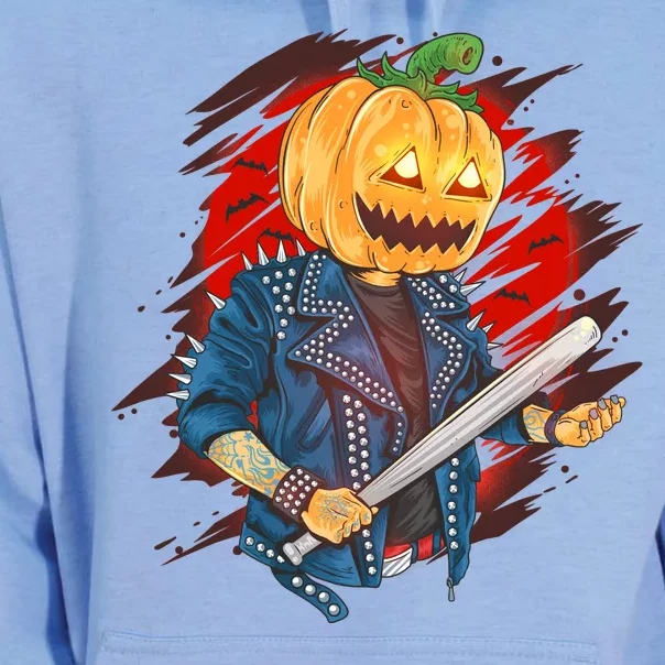 Biker Pumpkin Cool Halloween Unisex Surf Hoodie