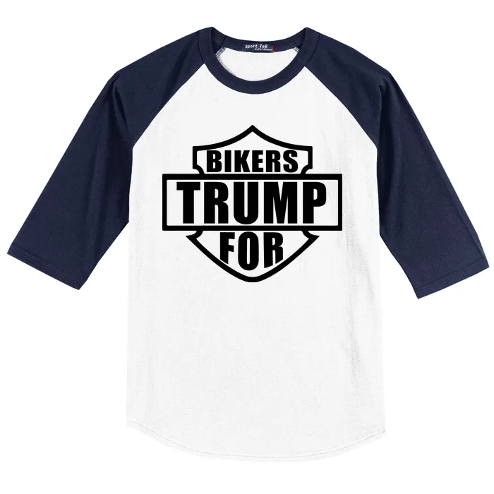 Bikers For Trump Baseball Sleeve Shirt