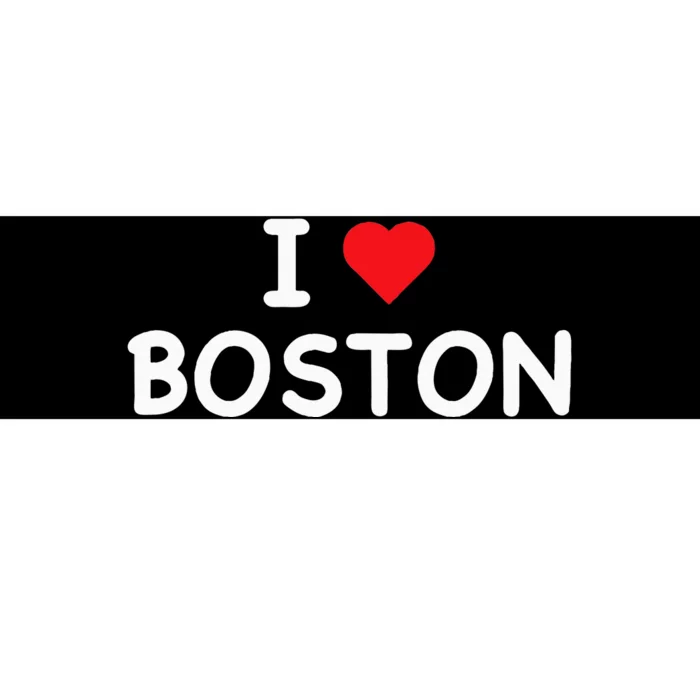 Boston I Love Boston Massachusetts Ma Classic Bumper Sticker