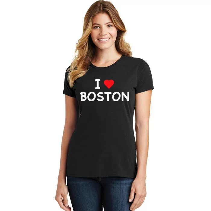 Boston I Love Boston Massachusetts Ma Classic Women's T-Shirt