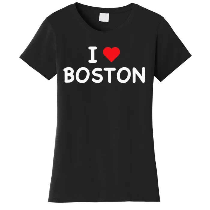 Boston I Love Boston Massachusetts Ma Classic Women's T-Shirt