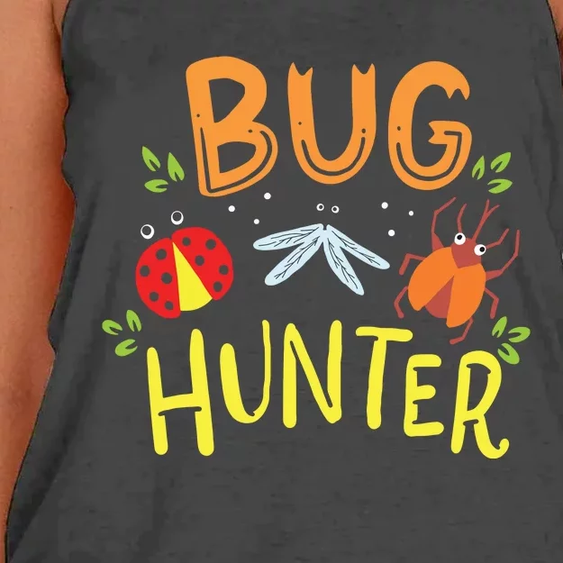 Bugs Insects Ladybug Biologist Entomology Student Women's Knotted Racerback Tank