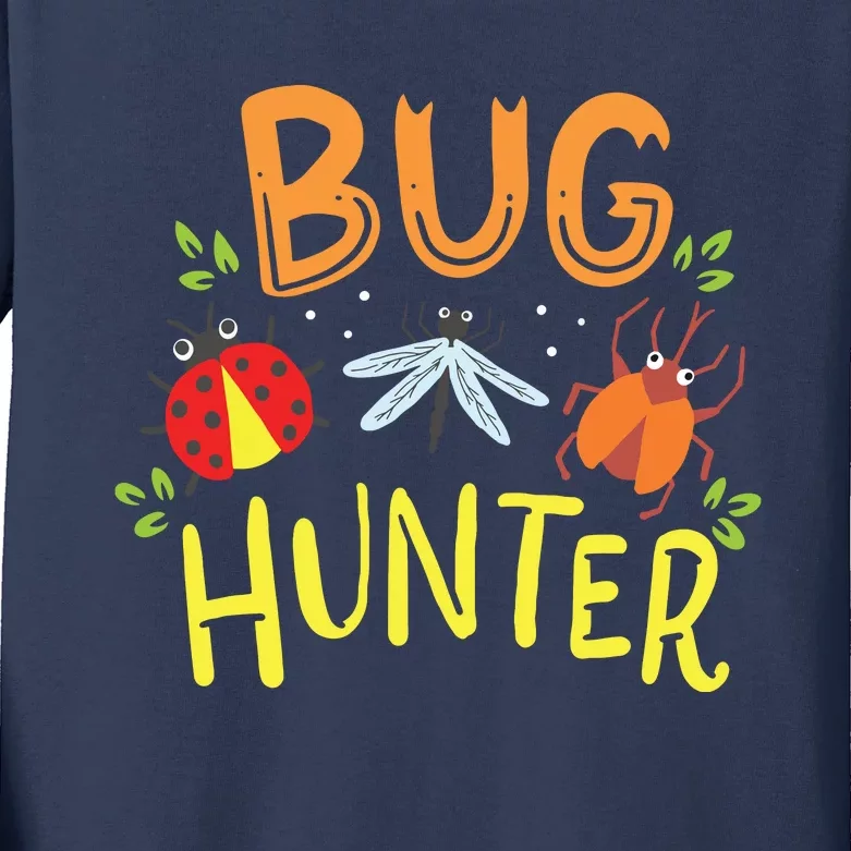 Bugs Insects Ladybug Biologist Entomology Student Kids Long Sleeve Shirt