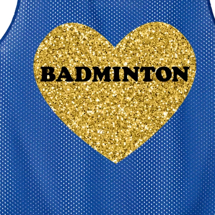 Badminton I Love Badminton Gift Mesh Reversible Basketball Jersey Tank