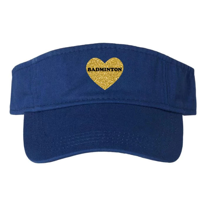 Badminton I Love Badminton Gift Valucap Bio-Washed Visor