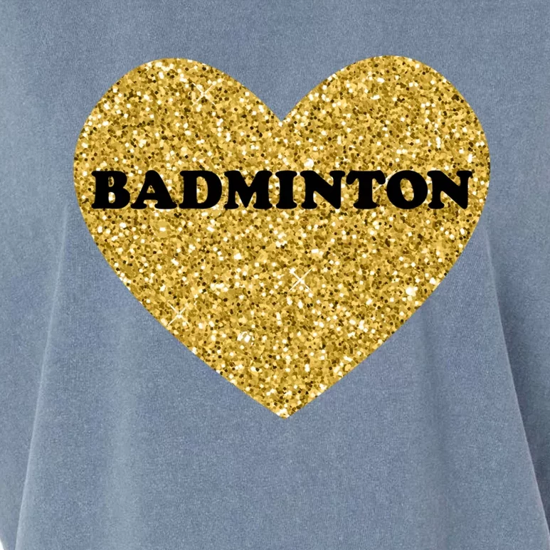 Badminton I Love Badminton Gift Garment-Dyed Women's Muscle Tee