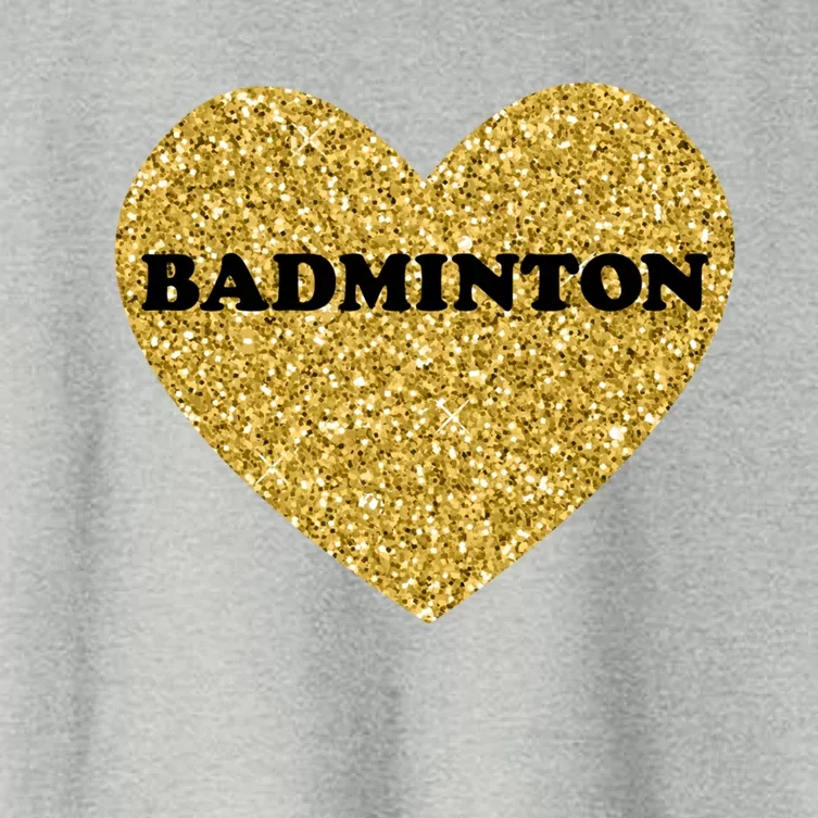 Badminton I Love Badminton Gift Women's Crop Top Tee