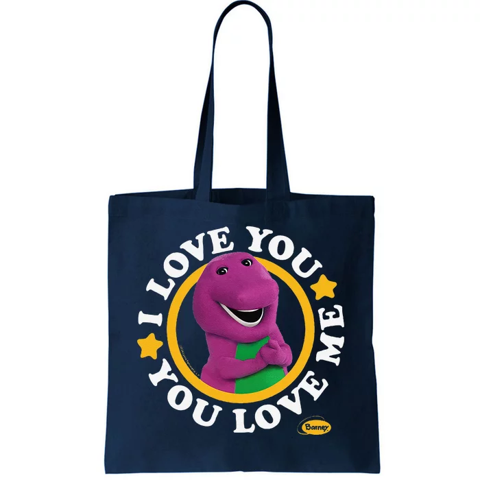 Barney I Love You You Love Me Song Purple Dinosaur Tote Bag