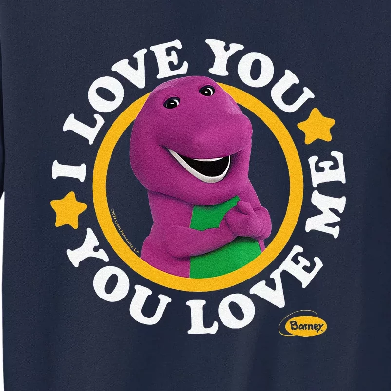 Barney I Love You You Love Me Song Purple Dinosaur Tall Sweatshirt