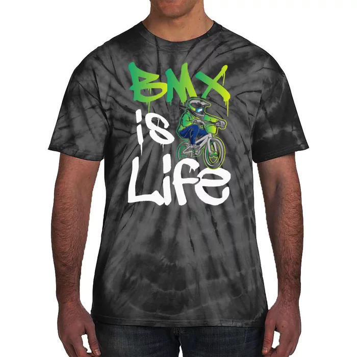 Bmx Is Life Cyclist Road Racing Freestyle Bike Rider Tie-Dye T-Shirt