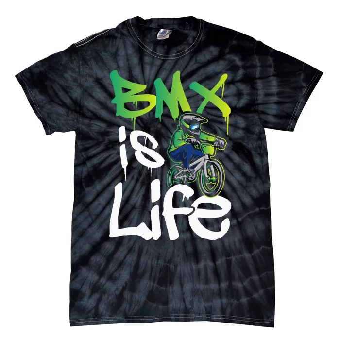 Bmx Is Life Cyclist Road Racing Freestyle Bike Rider Tie-Dye T-Shirt