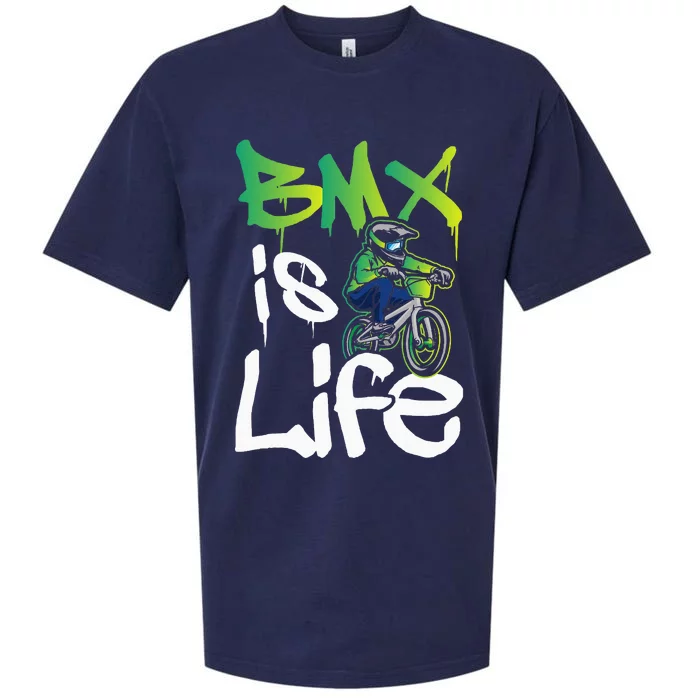 Bmx Is Life Cyclist Road Racing Freestyle Bike Rider Sueded Cloud Jersey T-Shirt