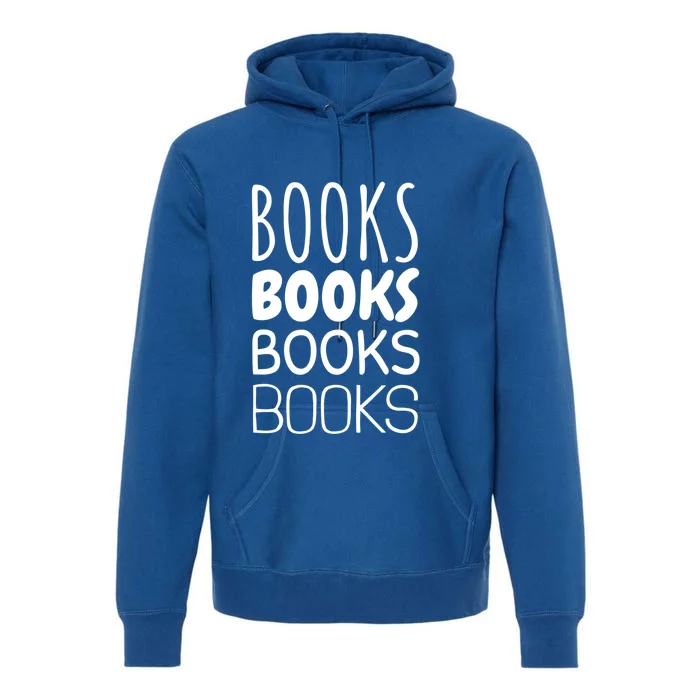 Book I Love Reading Books Bookworm Gift Premium Hoodie