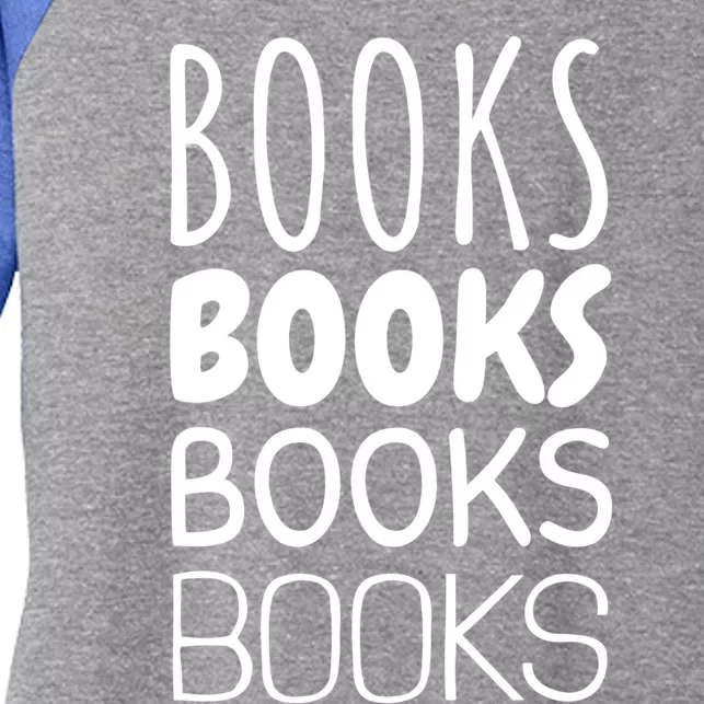 Book I Love Reading Books Bookworm Gift Women's Tri-Blend 3/4-Sleeve Raglan Shirt