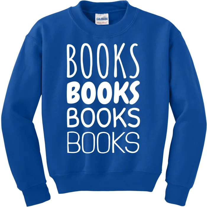 Book I Love Reading Books Bookworm Gift Kids Sweatshirt