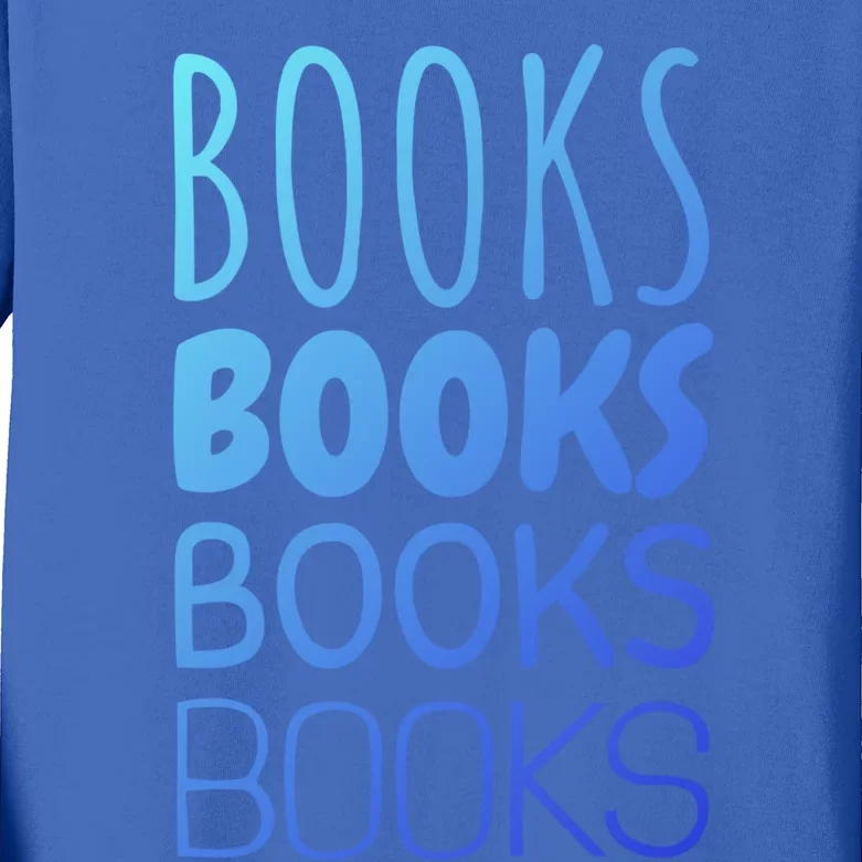 Book I Love Reading Books Bookworm Gift Kids Long Sleeve Shirt