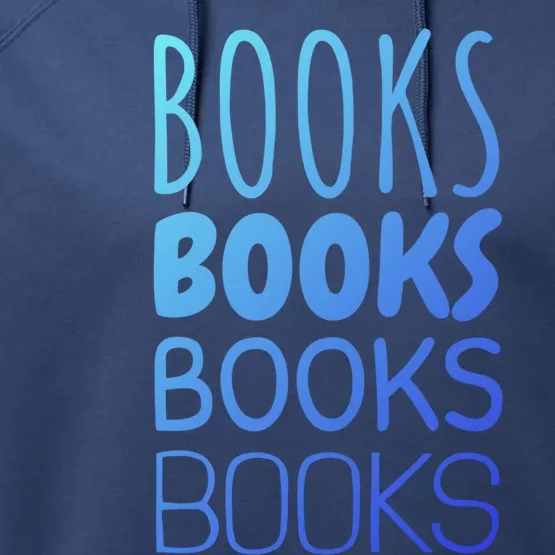 Book I Love Reading Books Bookworm Gift Performance Fleece Hoodie