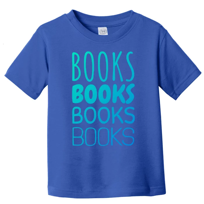 Book I Love Reading Books Bookworm Gift Toddler T-Shirt