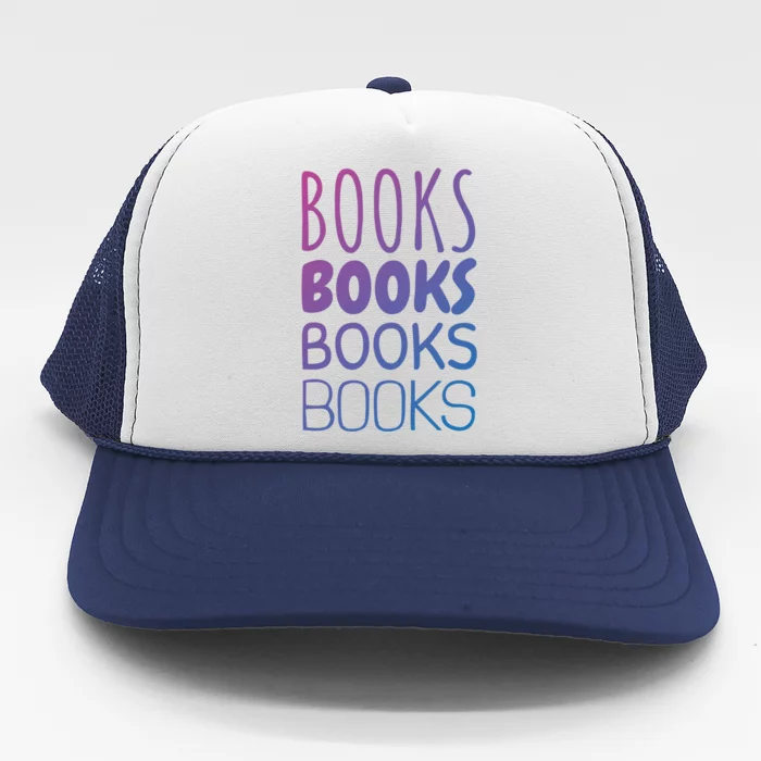 Book I Love Reading Books Bookworm Gift Trucker Hat