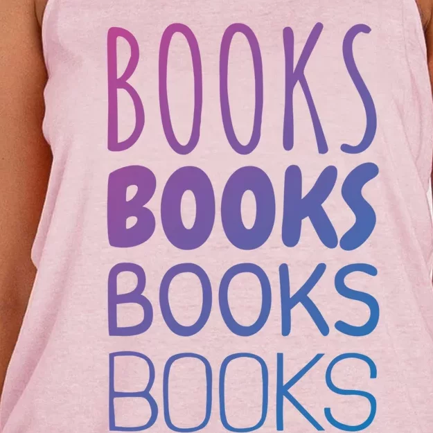 Book I Love Reading Books Bookworm Gift Women's Knotted Racerback Tank