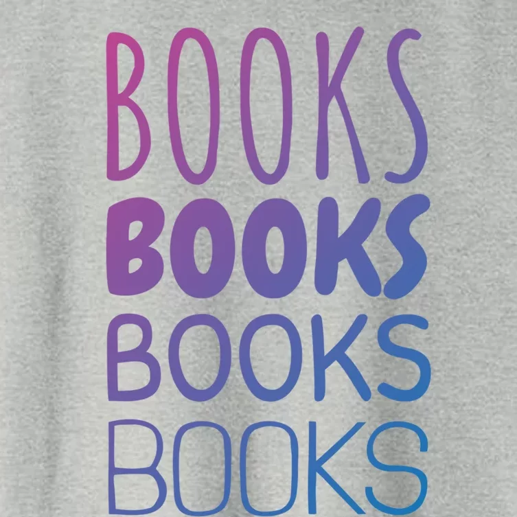 Book I Love Reading Books Bookworm Gift Women's Crop Top Tee