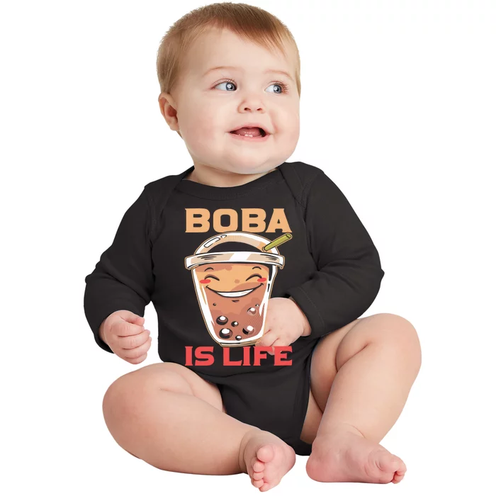 Boba Is Life I Boba Baby Long Sleeve Bodysuit