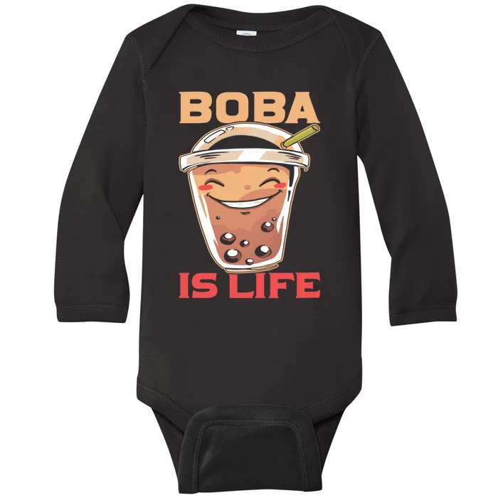 Boba Is Life I Boba Baby Long Sleeve Bodysuit