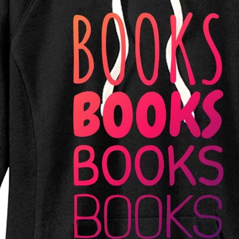 Book I Love Reading Books Bookworm Gift Women's Fleece Hoodie