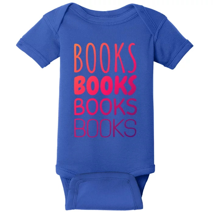 Book I Love Reading Books Bookworm Gift Baby Bodysuit