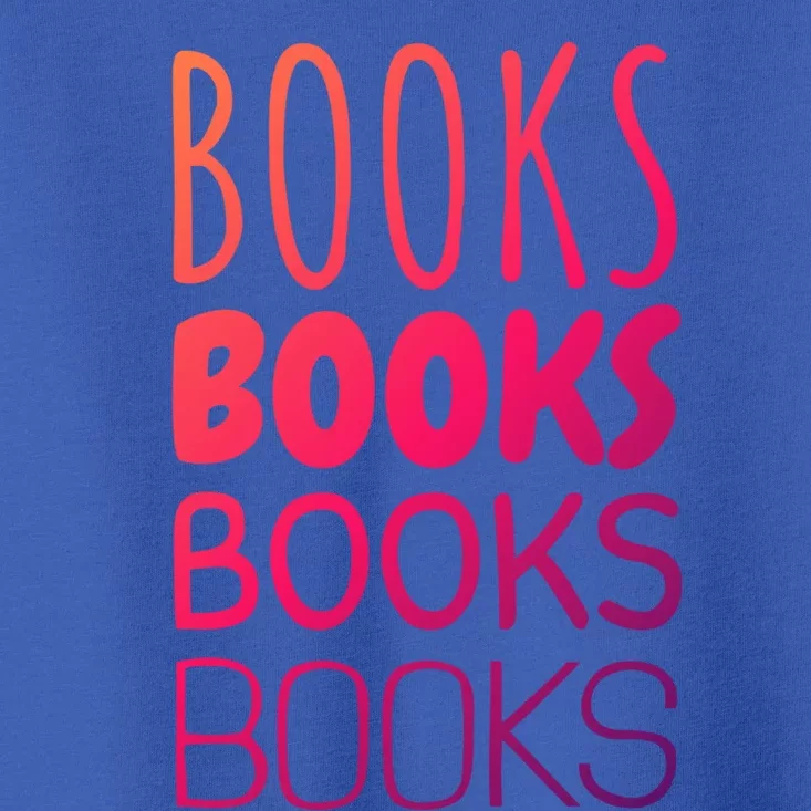 Book I Love Reading Books Bookworm Gift Toddler T-Shirt